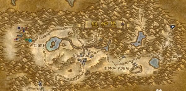 魔兽世界乌龟服铁炉堡后山去湿地方法图1