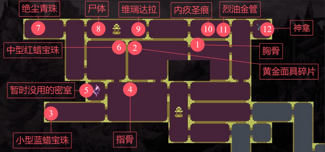 神之亵渎焦容圣母修道院物品怎么收集 焦容圣母修道院收集向流程攻略图1