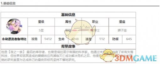 第七史诗永劫漂流者鲁特比怎么样 新暗正太介绍一览图1