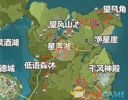 原神丘丘人面具怎么速刷 丘丘人面具速刷路线一览图1