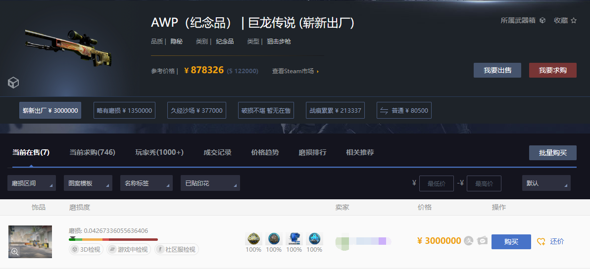 csgo龙狙价格介绍图2