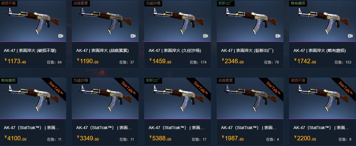 csgoak47所有皮肤及价格介绍图7