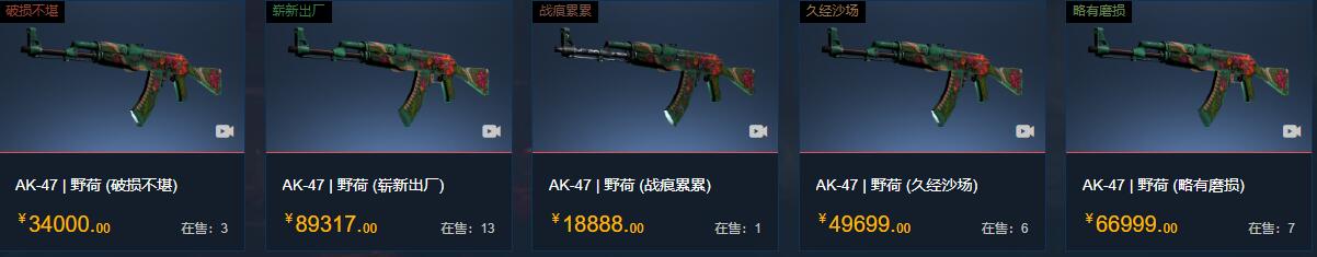 csgoak47所有皮肤及价格介绍图4