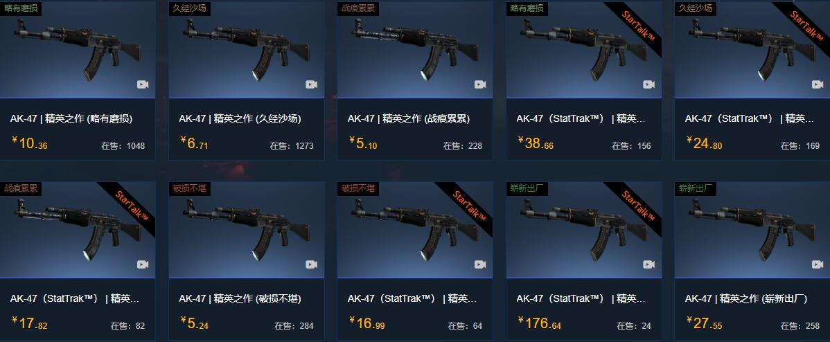 csgoak47所有皮肤及价格介绍图8