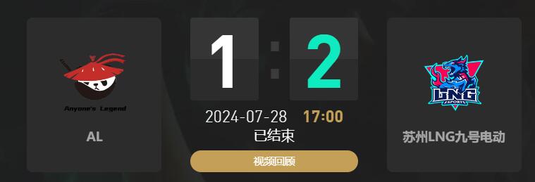 lol夏季赛组内赛AL vs LNG赛况介绍图1